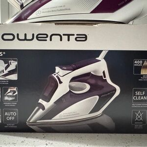 Rowenta Purple and White Steam Iron